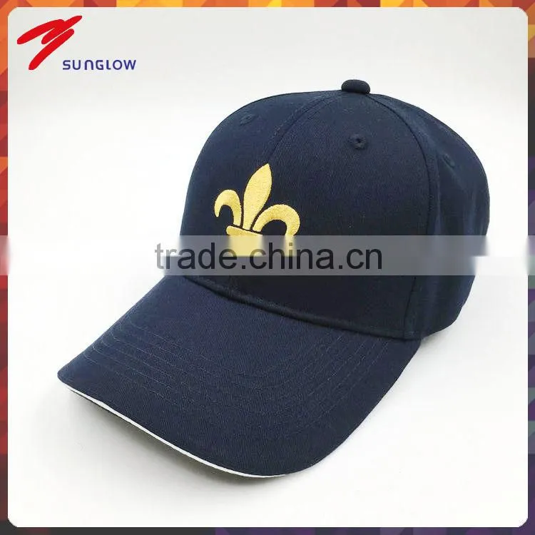 Custom design 100% cotton twill embroidered baseball cap