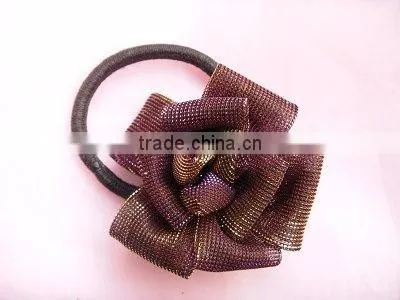Floral elastic hair ponytail rings, hair rope, for kids hair band hair accessories girl with high ponytail full lace wigs