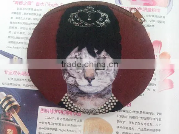 Funny Cat-people Fabrics Unisex Coin Wallet Wholesale ZTCW-0034