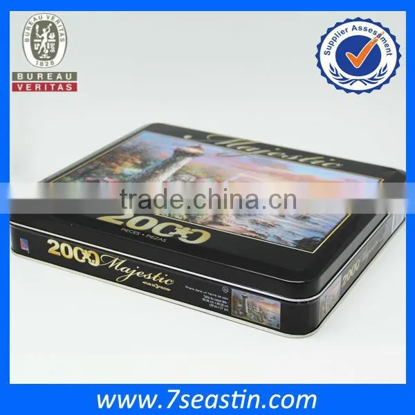 big metal clothes packing tin box t-shirt ties tin container