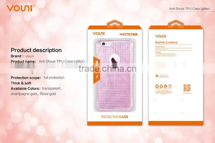 Luxury Bling Glitter Soft TPU Phone Back Cover Case For Iphone 6 6S 6 Plus