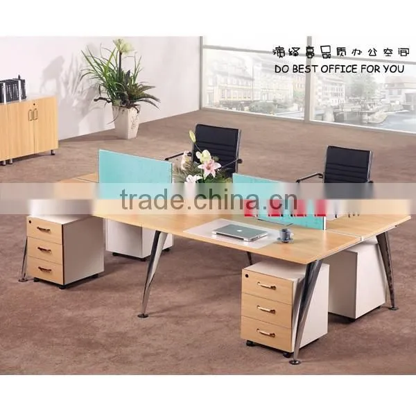 standard office cubicle size long table workstations