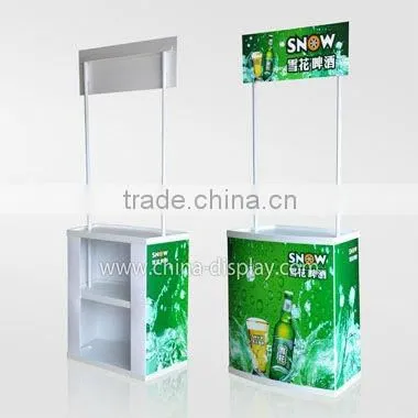 Low Price PP/Aluminum Promotion Table Modern Promotion Table