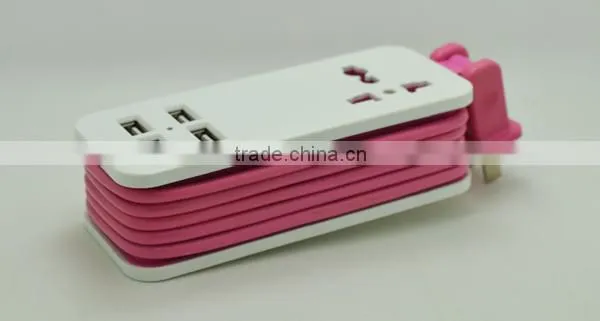 5V 4.2A travel USB extension socket