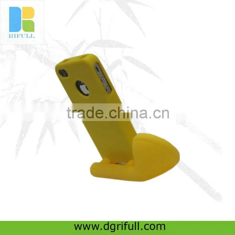 horn speaker case for iphone 4 silicone case
