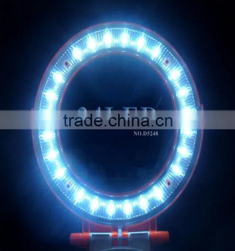 Hot selling popular desktop portable mini stand fans with led light