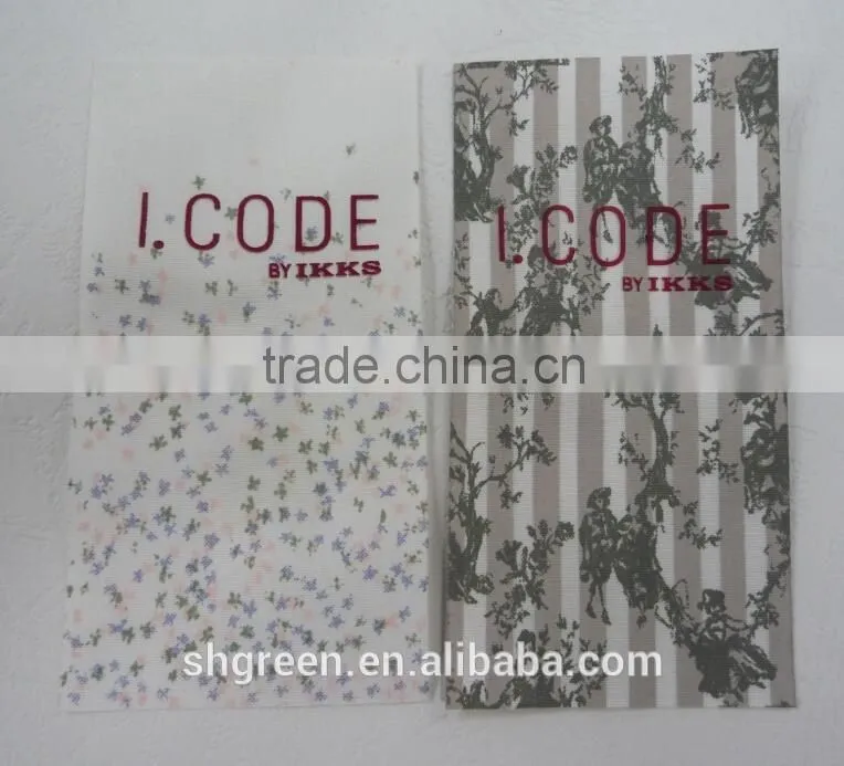 Silk screen printing cloth tags with die-cut hole for wine bottle