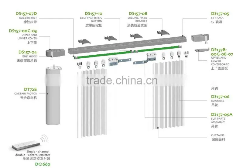 High Quality Curtain Motor Home Automatic Electric Curtain Motor