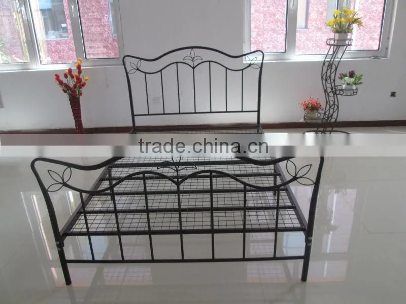 eloquent queen size iron metal bed
