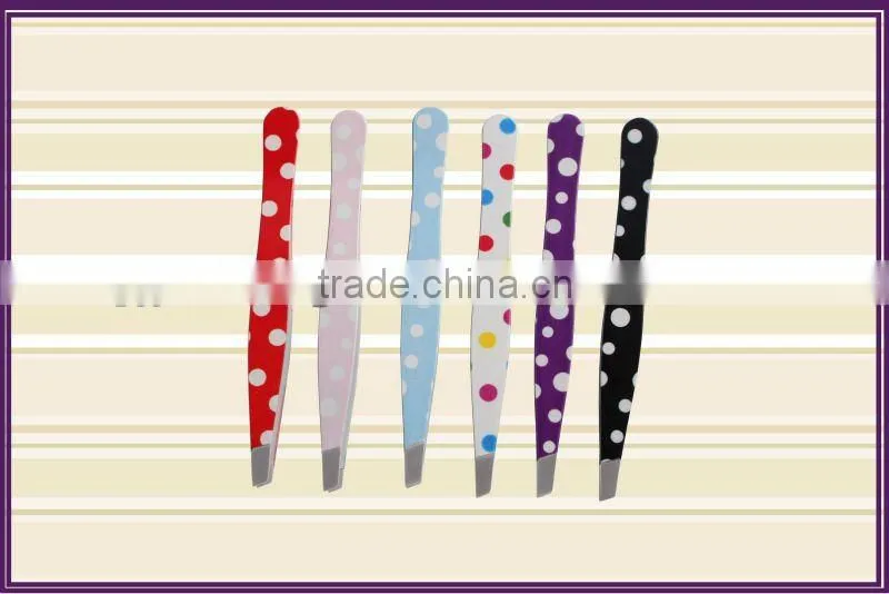 Painting silk screen stainless steel eyebrow tweezer