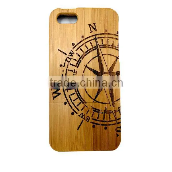Custom laser logo handmade for bamboo iphone 5 case
