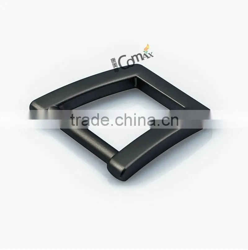 Design fashion matte gunmetal trapezoidal lock metal bag buckle