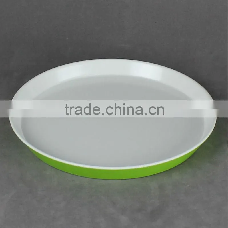 Two-tone Melamine Round Tray