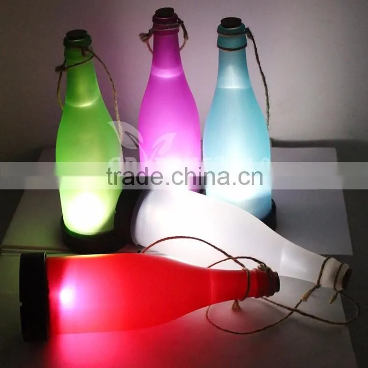 bottle light eco-friendly lamp, solar power led bottle lights, solar glass bottle light