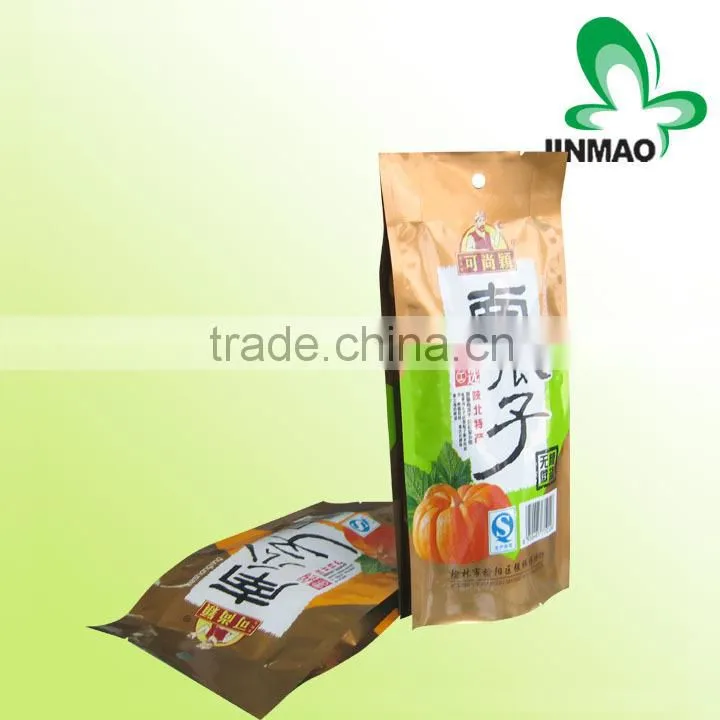 Custom printed stand up food bag with zipper/clear foil stand up pouch/stand up foil pouch