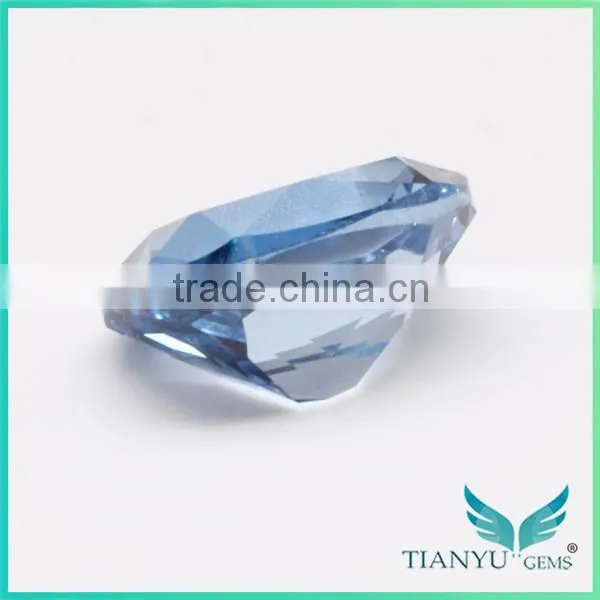 Wuzhou gem hot gemstone Processing Loose 10x12 #106 blue Synthetic Gemstone Spinel gems for sale