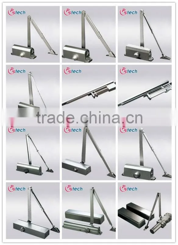 Frameless glass door closer smooth operation with 40-65kg door weight