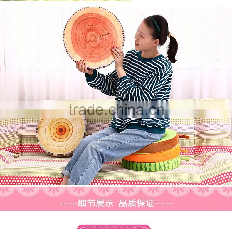 Creative 3D fruit cushion for leaning on decorative throw pillow ,plush toys