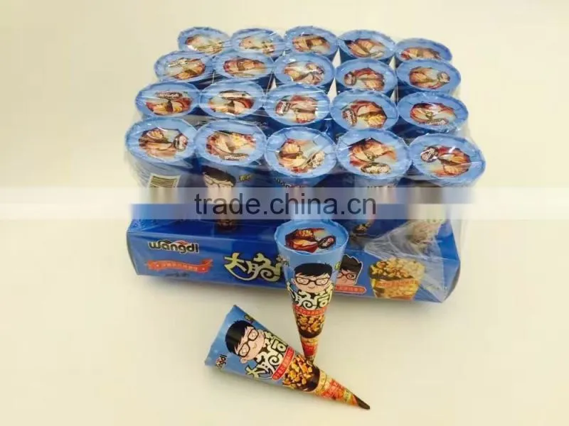Wholesale Best Selling Cone chocolate with Mini biscuit