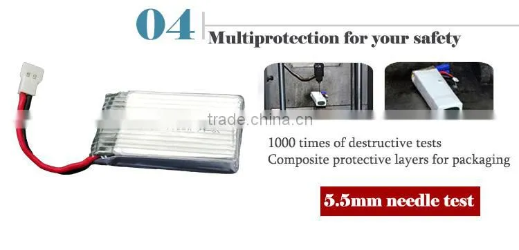 high power density lithium polymer battery 3.7V 500mah single cell lipo battery