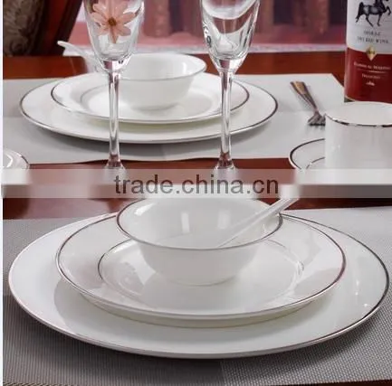 china supplier hotel restaurant bone china ceramic porcelain dinner set
