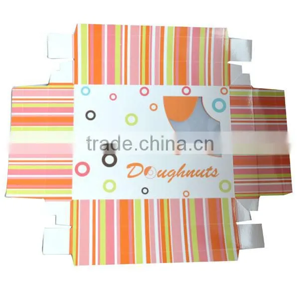 Orange Dream paper donut packaging boxe with plastic pallet