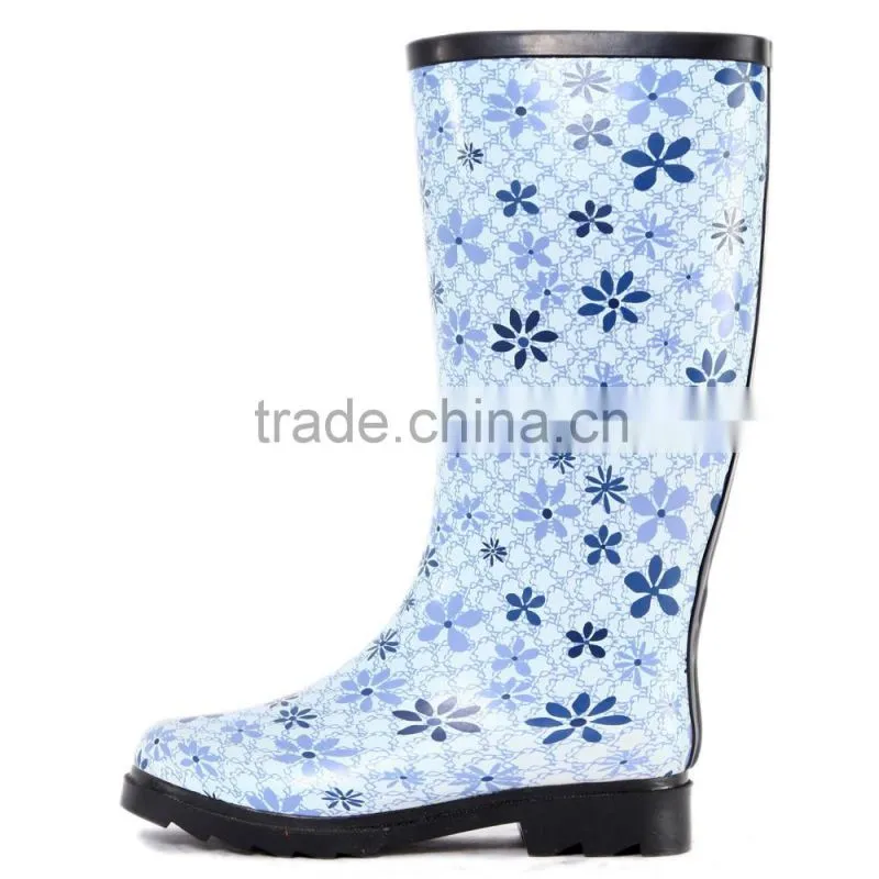 2017 spring summer fashion waterproof rubber rain boots cheap rain shoes for women