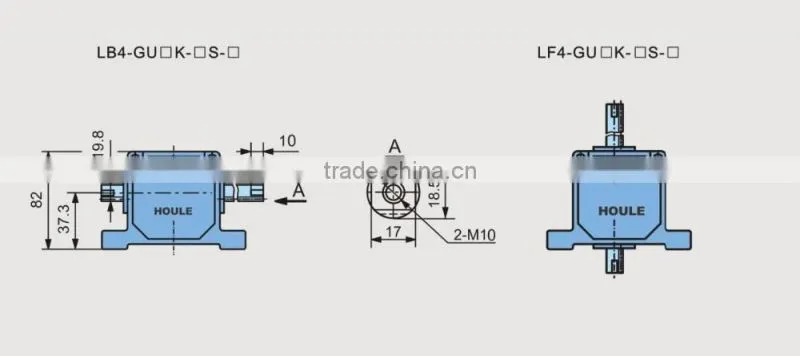 HOULE linear type 25W reducer gear motor with speed controller