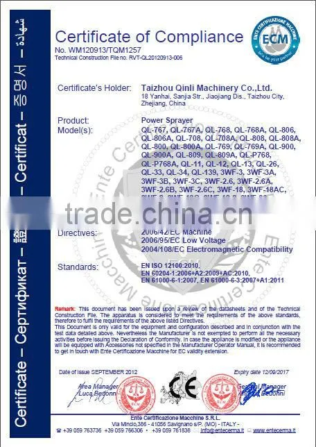 High quality honda engine power sprayer
