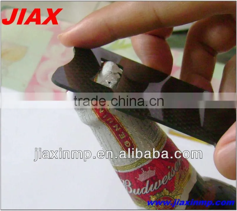 Leverage Carbon Fiber Credit Card Sized Bottle Opener