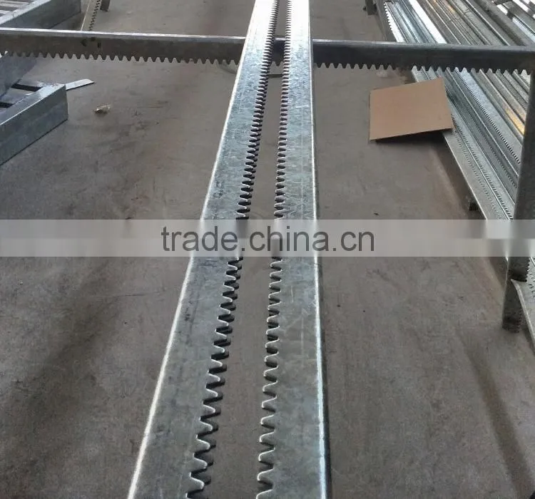 rack and pinion for greenhouse ventilation