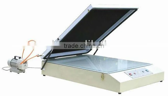 Vacuum screen printing exposure unit