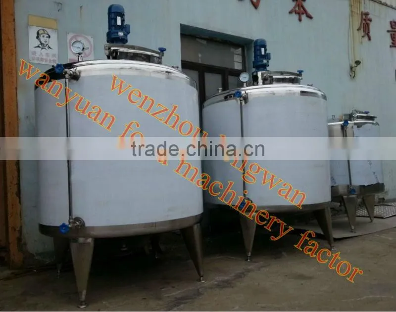 stainless steel mixing tank 500L mixing tank with water pump