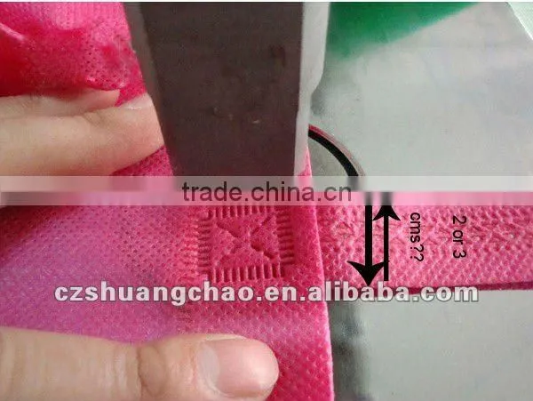 Ultrasonic Manual nonwoven bag making machine