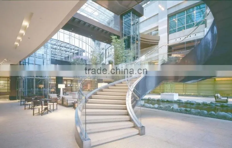 Steel stairs and membrane structures