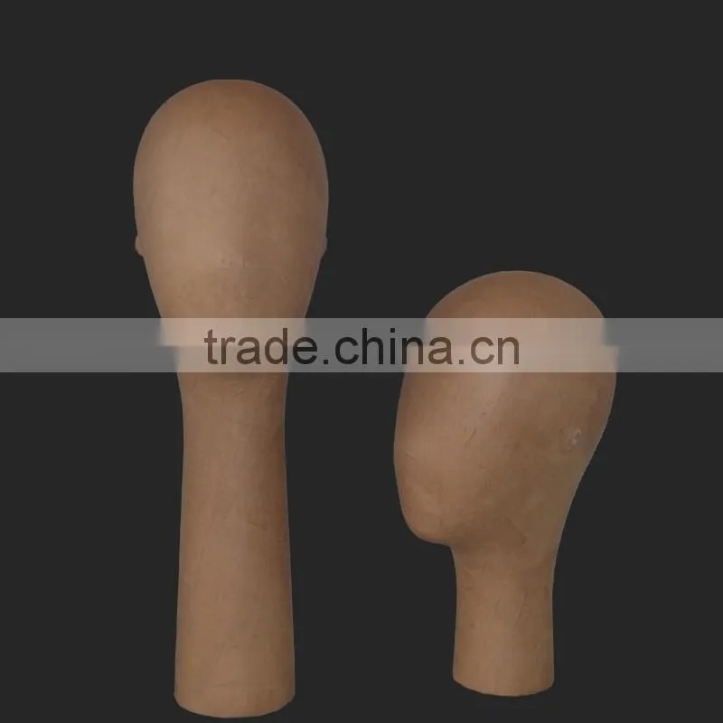 Mannequin head for hats and scarves display Paper covered head models
