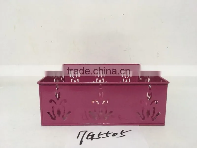 wholesale new sign rectangle home garden deco shenzhen a zinc coated wide flower pot
