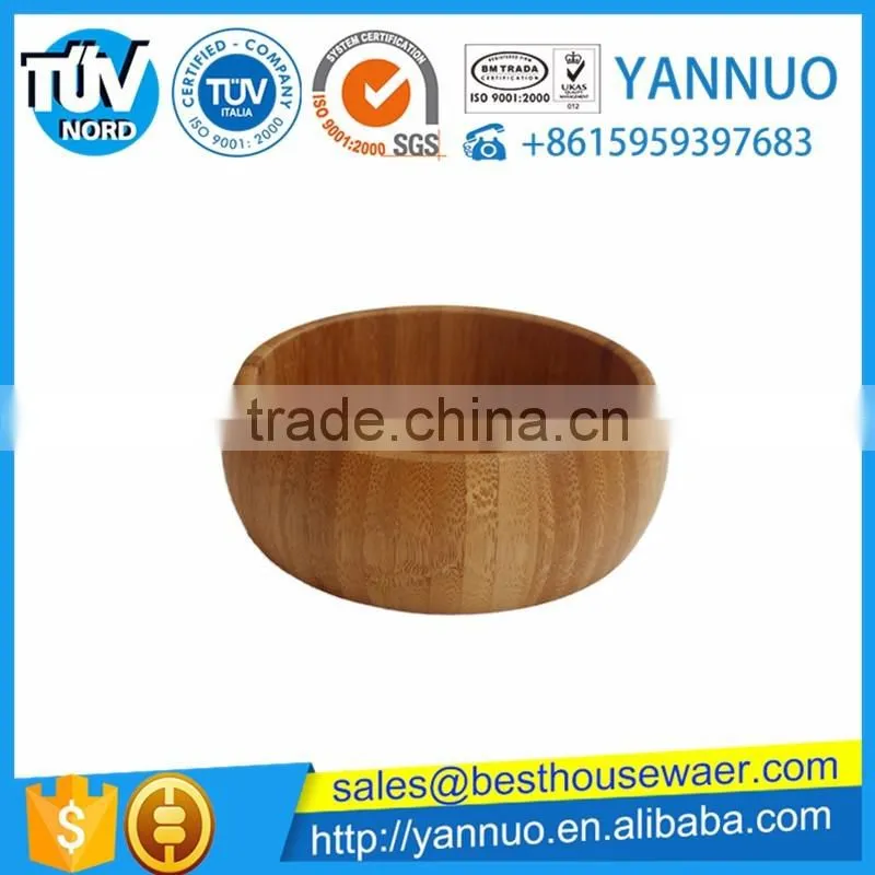 Natural Health Carbonized Bamboo Salad Bowl