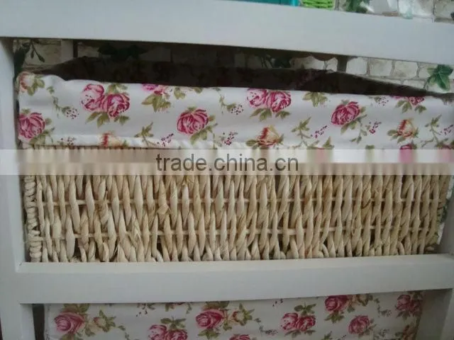 modern furniture/wooden cabinet with maize baskets/wooden chest