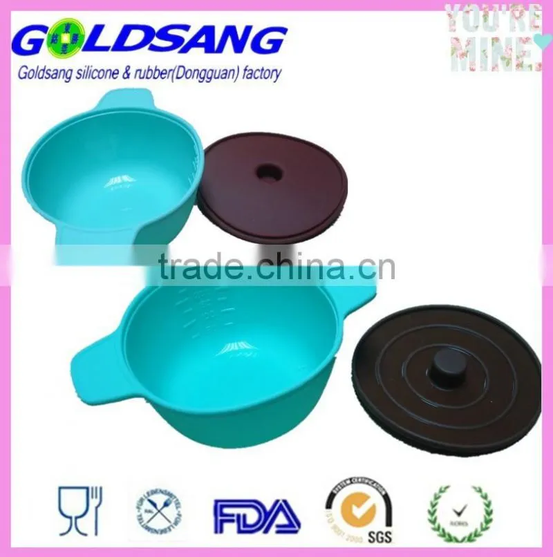 Leakproof Lunch Box Container square shape folding bowl