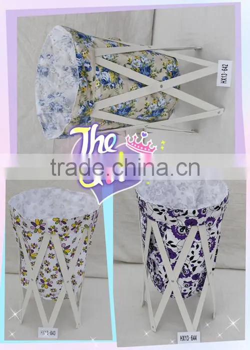 Pine Nature Color Frame Foldable Laundry Basket Factory Direct Sells