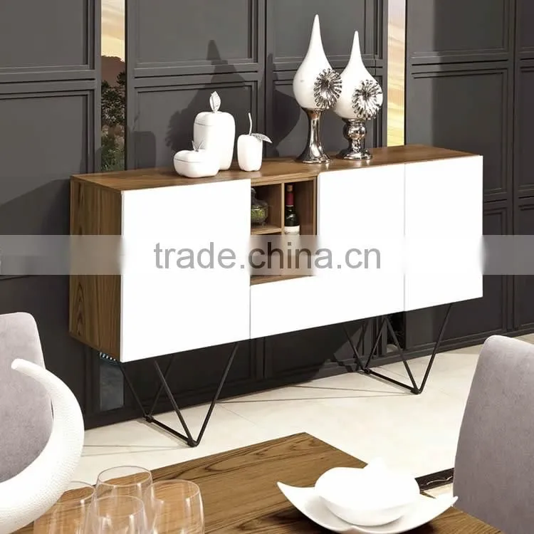 Wine Cabinet Bar Dining Buffet Storage Drawer Home Liquor Pub Wood Modern H-828