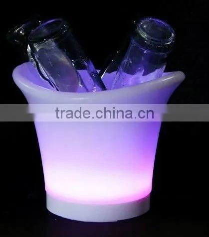 purple lighting small ice bucket