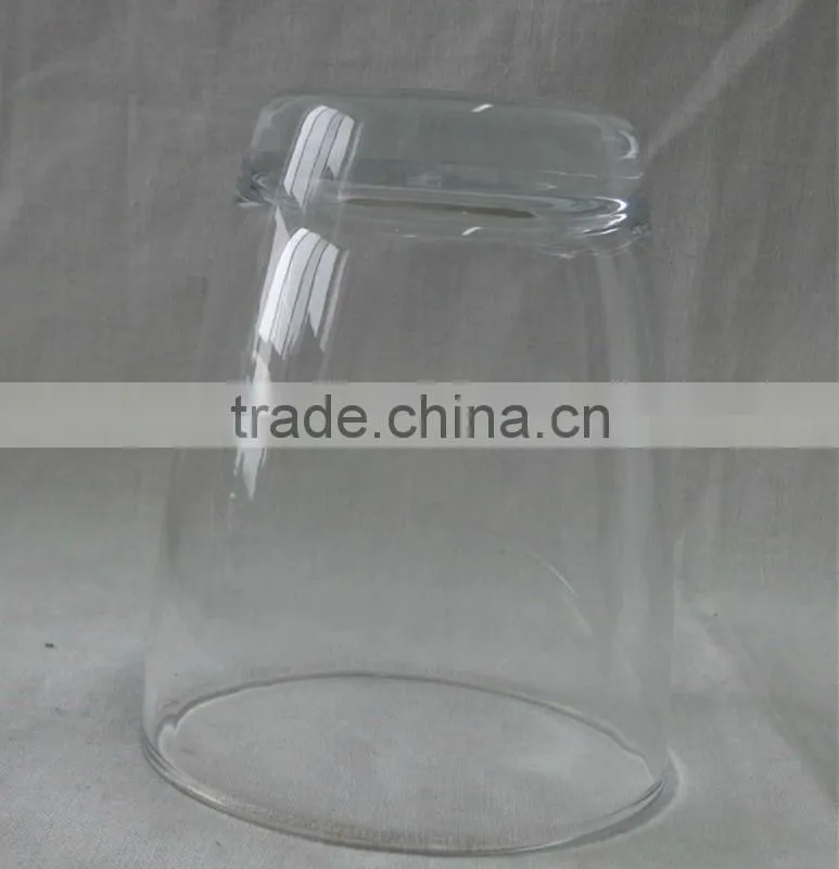 Round bottom clear glass cup