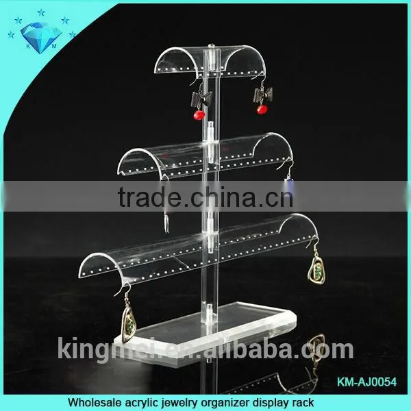 Hot sale white acrylic bracelet display table for shop or exhibition