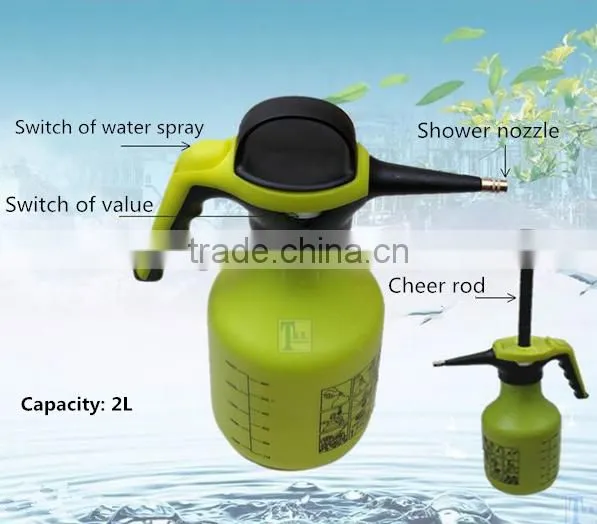 2L adjustable hand pump plastic garden sprayer