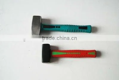 Germany type stoning hammer with TPR handle / stoning hammer forged
