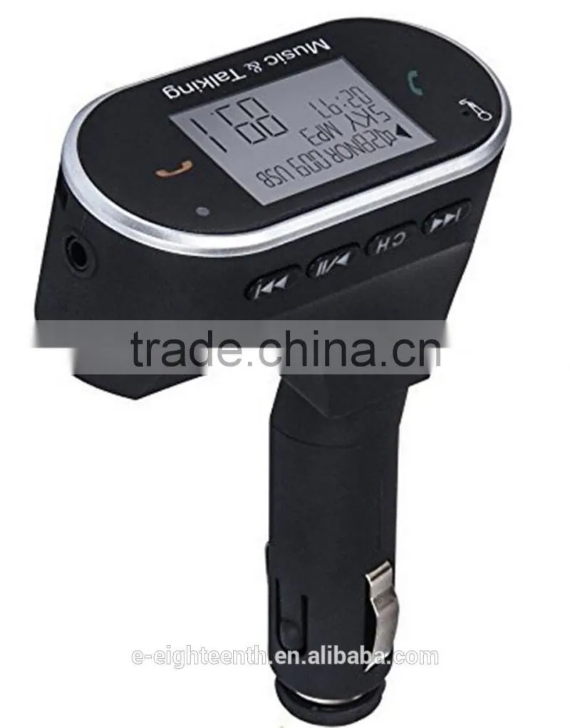 2016 hot universal New Handsfree LCD Bluetooth Car Kit MP3 Player FM Transmitter