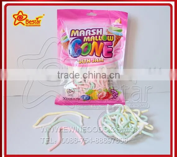 Cube Shape Marshmallow With Fruity Jam