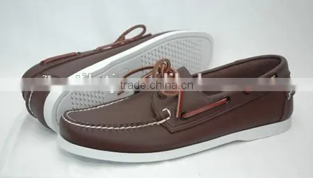 Handsewn Blucher Moccasin Construction Boat Shoes